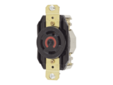 Receptáculo con Bloqueo de Media Vuelta Industrial 30 a 125/250 V CA / 3 Polos 4 Hilos / Nema L14-30R.