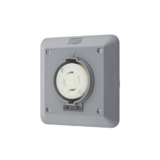 Receptáculo con Bloqueo de Media Vuelta Industrial 30 A 600 V CA / 3 Polos 4 Hilos / Nema L17-30R.