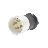 Clavija con Bloqueo de Media Vuelta Industrial 30 A 600 V CA / 3 Polos 4 Hilos / Nema L17-30P.