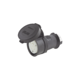 Conector Industrial con Bloqueo de Media Vuelta / 30 A 120/208 V CA / Nema L21-30R / 4 Polos 5 Hilos / Color Blanco y Negro / Grado Industrial