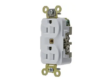 Contacto Dúplex 15 A 125 V 2 Polos, 3 Hilos Color Blanco (Nema 5-15R). Grado Industrial.