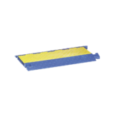 Protector para Cables de 5 Canales Truk Trak / Dimensiones 914 x 508 x 58.6 mm (35.98 x 20 x 2.31 Pulgadas) / Color Azul y Amarillo.