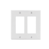 Tapa para Caja Multigang / Contacto Doble / Color Blanco.