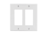 Tapa para Caja Multigang / Contacto Doble / Color Blanco.