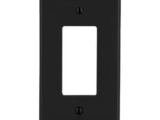 Tapa para Contacto Dúplex Color Negro.