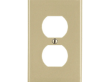 Placa de Pared para Contacto Duplex Color Marfil.