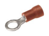 Zapata Terminal de Ojillo  para Tornillo 1/8 in (3 mm) calibre 22-16 AWG con aislamiento de vinilo.