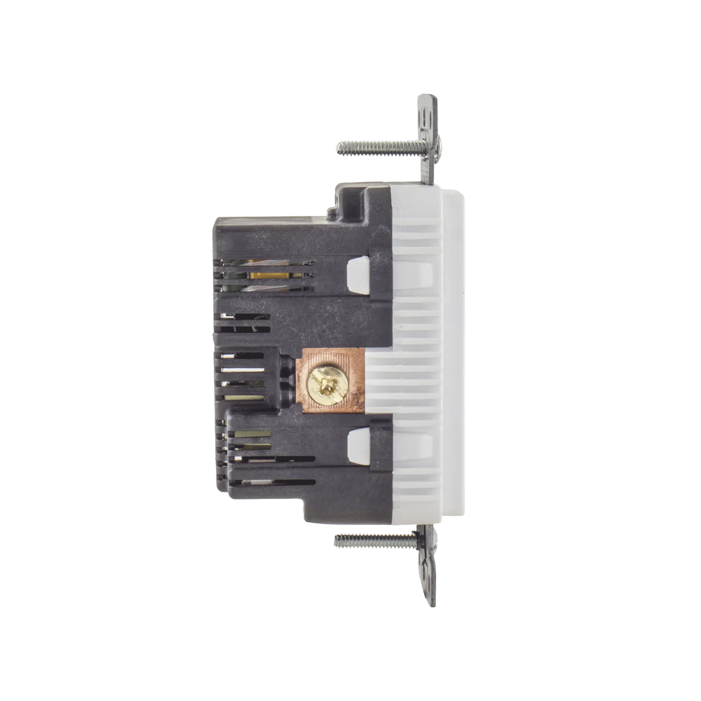 Contacto Dúplex con 2 Puertos USB, 15A 125V, 2 Polos, 3 Hilos, Color Blanco. - Image 8