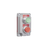 Cubierta para Estación de Control con 2 Botones Pulsadores de Arranque y Paro.
