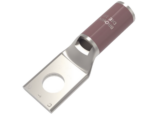 Zapata Terminal de Compresión de Cobre Electrolítico Estañado de Cañón Corto para Tornillo de 1/2" y Calibre 2 AWG.