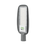 Luminaria LED  de 100 W / 100 – 265 V CA~50/60 Hz / Fotocelda  / Color Blanco/ Dimensiones 200 x 465 x 78 mm / Ángulo de Luz 135°.