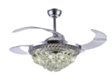 Ventilador de Techo con Luminario LED de  110 V CA 50/60 Hz /  88 W /4500 Lm / 6500 - 4 000 - 2 700 K /3 Tonos de Luz / 1075 mm / 6 Velocidades /No Dimeable.
