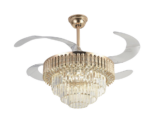 Ventilador de Techo con Luminario LED de  110 V CA 50/60 Hz /  88 W /4500 Lm / 6500 - 4 000 - 2 700 K /3 Tonos de Luz / 1075 mm / 6 Velocidades /No Dimeable.