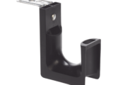 Sujetador STRONGHOLD tipo J (J-Hook), Con Soporte para Montaje en Techo, Para 46 Cables Cat6, Nylon 6.6, Color Negro, 1 pieza