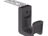 Sujetador STRONGHOLD tipo J (J-Hook), Con Soporte para Montaje en Techo, Para 8 Cables Cat6, Nylon 6.6, Color Negro, Paquete de 50 Piezas