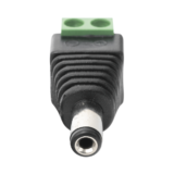 Adaptador Macho Tipo Jack de 3.5 mm (0.14 Pulgadas) Polarizado de 12 Vcc / Terminales Tipo Tornillo / Polarizado (+/-) / Ideal para Cámaras de Video Vigilancia