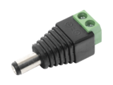 Adaptador Macho Tipo Jack de 3.5 mm (0.14 Pulgadas) Polarizado de 12 Vcc / Terminales Tipo Tornillo / Polarizado (+/-) / Ideal para Cámaras de Video Vigilancia