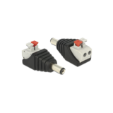 Adaptador Tipo Jack de 3.5 mm Macho Polarizado de 12 Vcc con Terminales de Presión