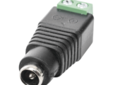 Adaptador Hembra Tipo Jack de 3.5 mm Polarizado de 12 Vcc / Terminales Tipo Tornillo / Polarizado (+/-) / Ideal para Cámaras de Video Vigilancia