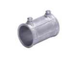 Cople 1 1/4" (32mm) con tornillo pared delgada galvanizado etiqueta verde