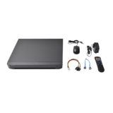KIT TurboHD 1080p / DVR 8 Canales / 4 Cámaras Bala (exterior 2.8 mm) / 4 Cámaras Eyeball (exterior 2.8 mm) / Transceptores / Conectores / Fuente de Poder Profesional hasta 15 Vcc para Largas Distancias
