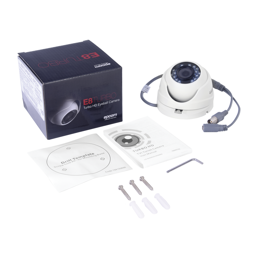 KIT TurboHD 1080p / DVR 8 Canales / 4 Cámaras Bala (exterior 2.8 mm) / 4 Cámaras Eyeball (exterior 2.8 mm) / Transceptores / Conectores / Fuente de Poder Profesional hasta 15 Vcc para Largas Distancias - Image 7