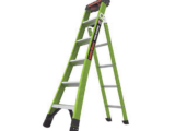 Escalera de Tijera 3 en 1 de 1.8 Metros, Fibra de Vidrio (SKU13906-001). Hecha en E.U.A. (Versión 2.0)