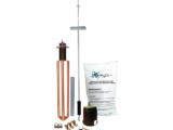 Kit de Pararrayo para Torre o Poste tipo Dipolo Corona con Electrodo y Accesorios de instalación.