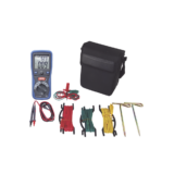 KIT de Medidor de Resistencia a Tierra Digital ( Terrómetro ), a 3 hilos  CAT III / 1000 V.
