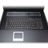 Switch KVM con Monitor de 17″con Teclado y Trackpad para Rack de 1U de Cuatro Postes, 8 Puertos VGA Para Acceder y Controlar Hasta 8 Computadoras Desde una Sola Consola
