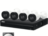 DAHUA KITNVR1104HS-P+4C1TB- Kit IP de 4 canales con NVR con 4 puertos PoE, 1TB de almacenamiento, y 4 cámaras bullet de 2MP con IR de 30 metros y clasificación IP67 para exteriores. Ideal para una vigilancia eficiente y robusta. #KitDahua