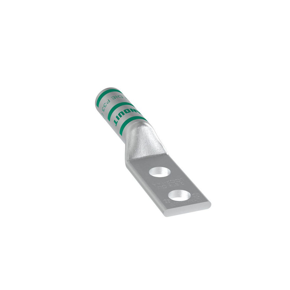 Zapata de compresión LCC2-14A-Q para cal. 2 Awg, Doble barreno para tornillo prisionero de 1/4, Espaciado de orificio 16 mm, 1 Pz - Image 4