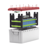 Batería LiFePO4, 2.56 kWh, 25.6V, 100AH / Con BMS Integrado / Vida Útil de más de 3500 Ciclos / Conector RS485 y CAN
