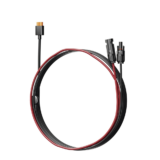 Cable 2.5 m, Negro, Calibre 12 AWG con Terminales MC4 Macho y Hebra para Terminal XT60