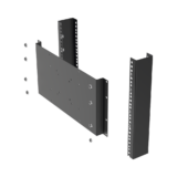 Montaje para Monitor VESA 75×75 hasta 200×200. Compatible con rack 19″ 5U.