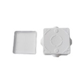 Caja de Conexiones Impermeable IP55 con 4 Entradas, 80 x 80 x 50 mm, para Instalaciones Industriales, Comerciales y Residenciales, Incluye Tornillería para su Instalación