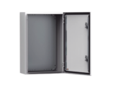 Gabinete de Uso Exterior MAS 600 x 600 x 400 mm NEMA 4/12/13; IP66; IK10 de Acero Dulce 1.5 mm con Platina de Montaje Incluida Color Gris Claro