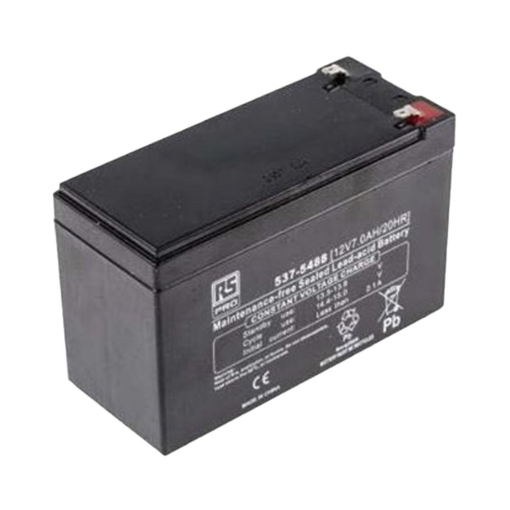 Batería de plomo ácido de 7 Ah: 12 V para MPA2 y MPA4