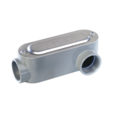 Caja Oval Roscada tipo LL de 2 1/2" grande (63.5 mm) / Incluye tapa y tornillos.