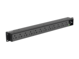 PDU Básico para Distribución de Energía, Enchufe de Entrada NEMA 5-20P, Con 12 Contactos NEMA 5-20R, Instalación Horizontal de 19in, 1UR, 20 Amp, 120 Vca