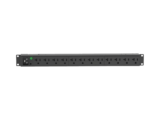 PDU Básico para Distribución de Energía, Enchufe de Entrada NEMA L5-20P, Con 12 Contactos NEMA 5-20R, Instalación Horizontal de 19in, 1UR, 20 Amp, 120 Vca