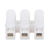 Conector tipo PUSH de 3 Contactos / Para una Conexión Rápida / Puentes de Cables