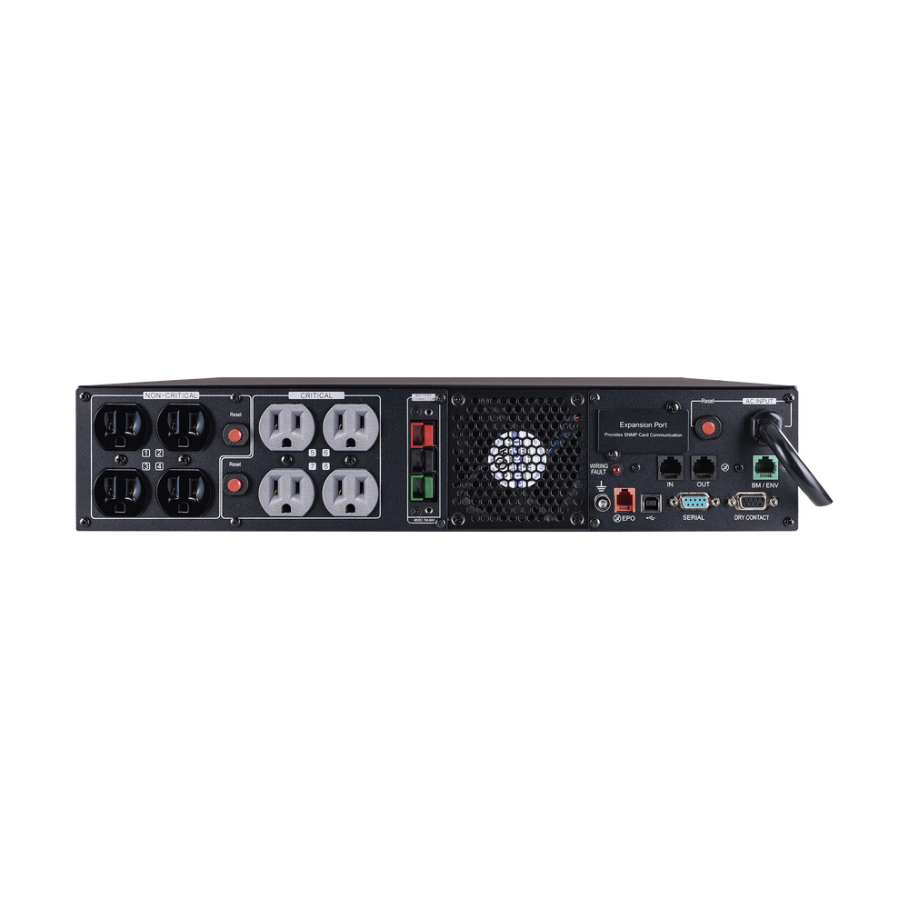 UPS de 1500 VA/1500 W, Topología Línea Interactiva, Entrada 120 Vca NEMA 5-15P, Onda Senoidal Pura, Torre o Rack 2 UR, Con 8 Tomas NEMA 5-15R - Image 2