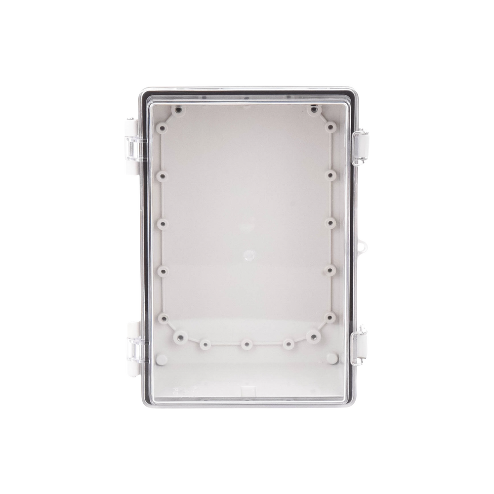 Gabinete Plástico ABS, Puerta Transparente, Uso en Intemperie IP66 (190 x 290 x 140 mm) cierre por Broche Inoxidable y Permite Cerrado con Candado y Llave (Perno 5mm) No Incluido - Image 6