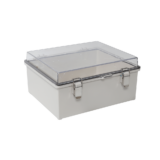 Gabinete Plástico ABS, Puerta Transparente, Uso en Intemperie IP66 (190 x 290 x 140 mm) cierre por Broche Inoxidable y Permite Cerrado con Candado y Llave (Perno 5mm) No Incluido