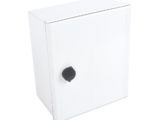 Gabinete de Poliéster IP65 Uso en Intemperie (250 x 300 x 140 mm) con Placa Trasera Interior de Plástico (Incluye Chapa y Llave).