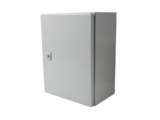 Gabinete de Acero IP66 Uso en Intemperie (300 x 400 x 200 mm) con Placa Trasera Interior de Metal y Compuerta Inferior Atornillable (Incluye Chapa y Llave T).