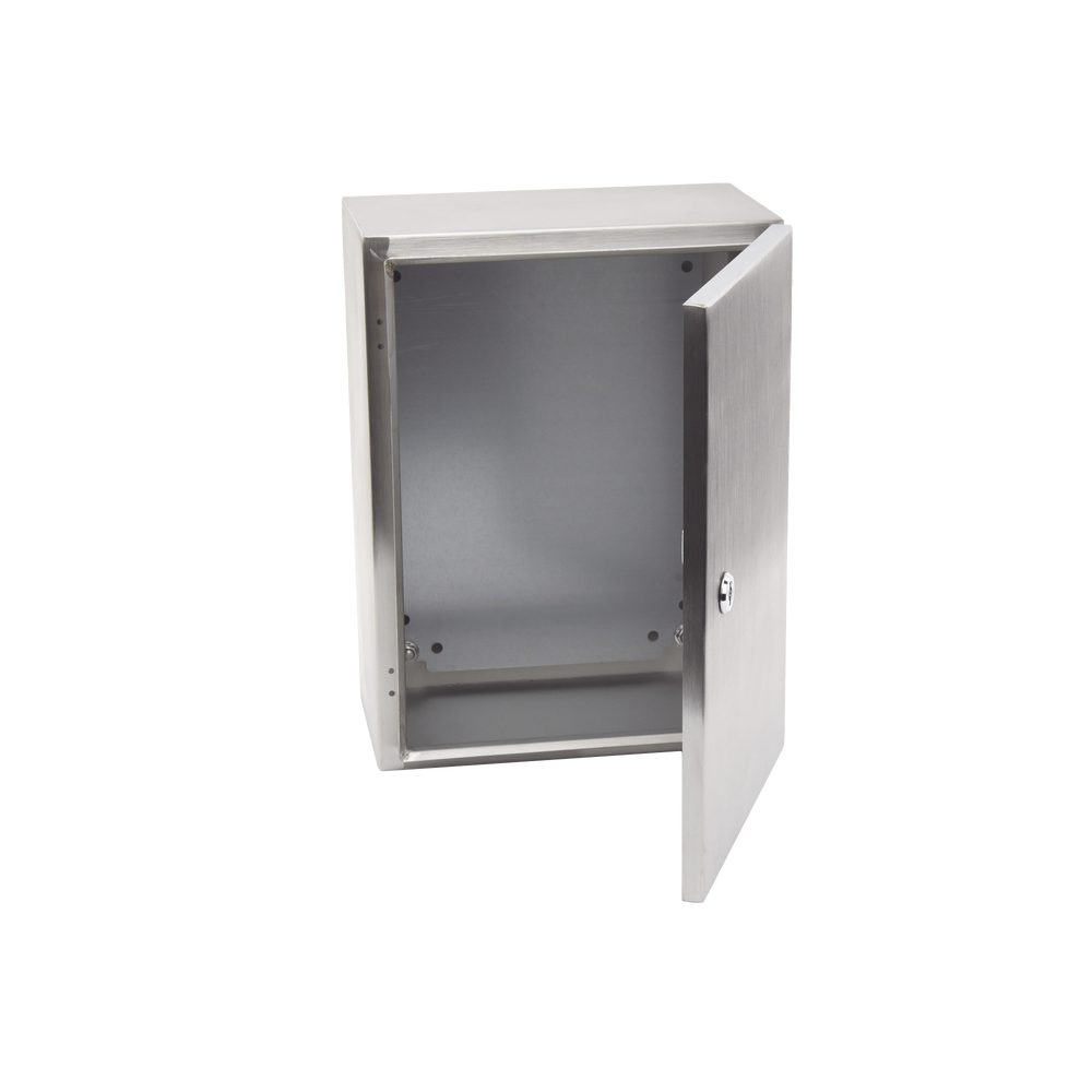 Gabinete de Acero Inoxidable IP66 Uso en Intemperie (300 x 400 x 200 mm) con Placa Interna Galvanizada. - Image 6