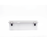 Gabinete de Plástico ABS, Uso en Intemperie IP66 (350 x 460 x 160 mm) Cierre por Broche Inoxidable y Permite Cerrado con Candado y Llave (Perno 5mm) No Incluido