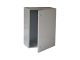 Gabinete de Acero IP66 Uso en Intemperie (400 x 600 x 250 mm) con Placa Trasera Interior Metálica y Compuerta Inferior Atornillable (Incluye Chapa y Llave T).